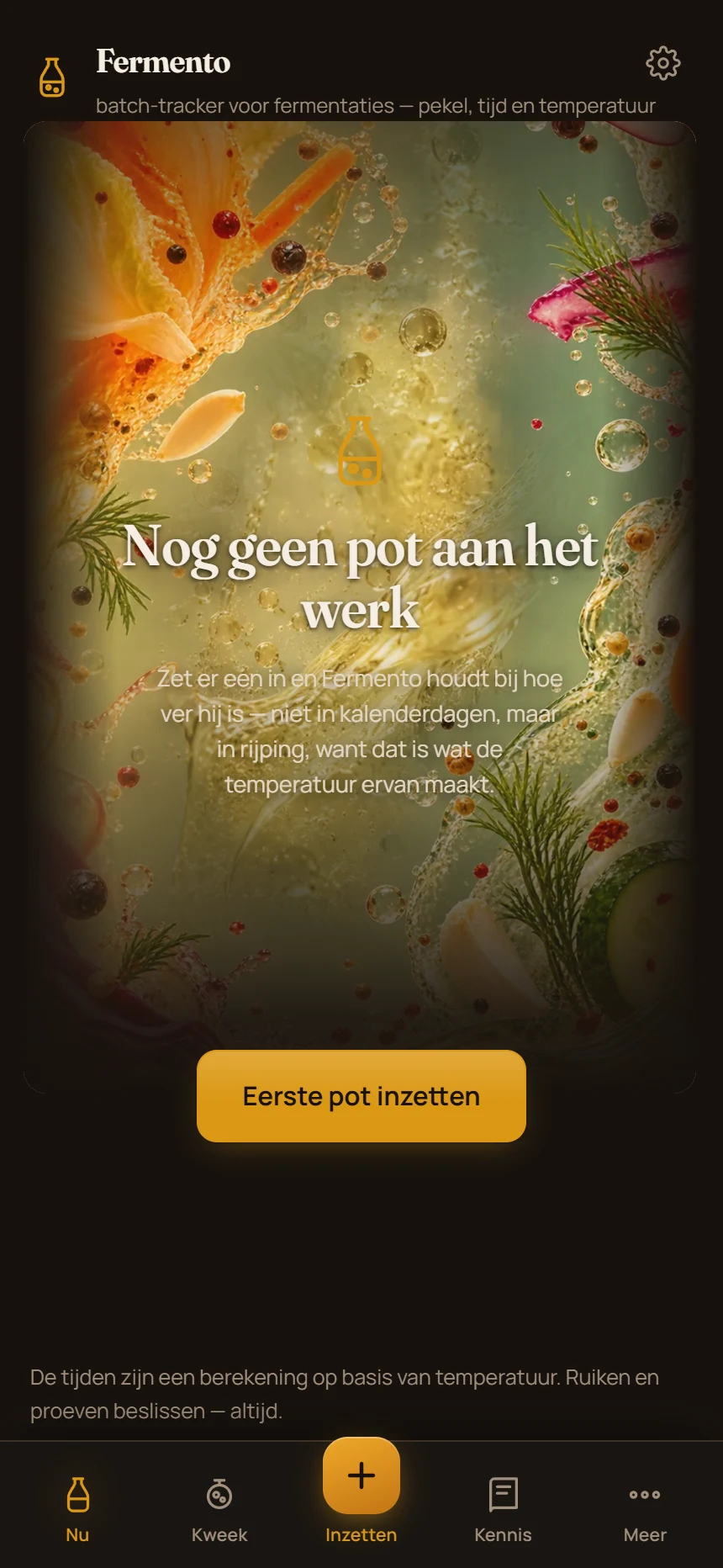 Scherm uit Fermento
